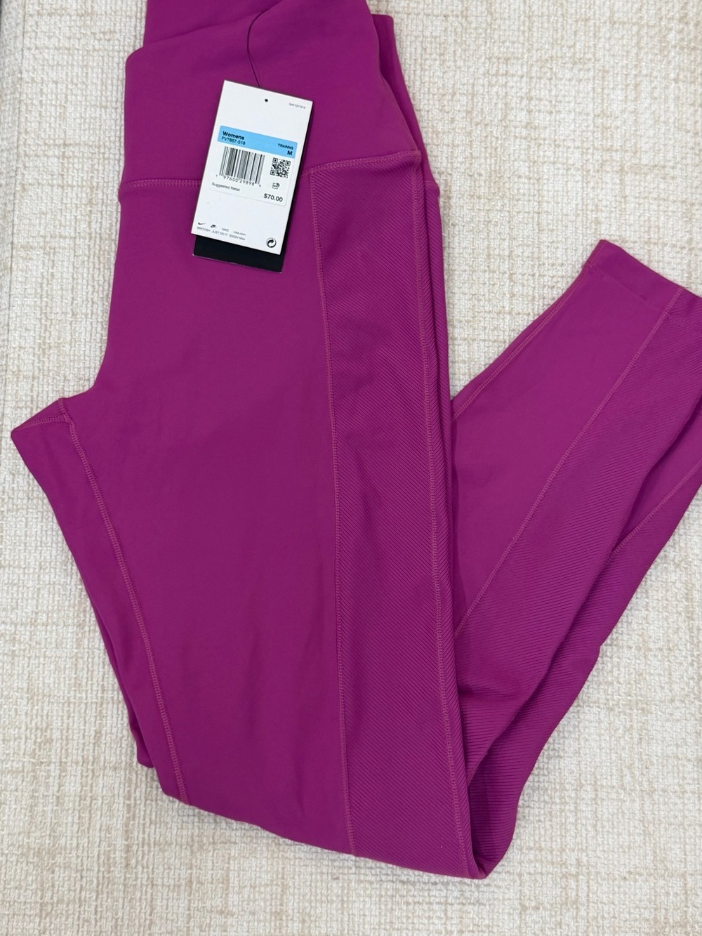 Nike Fuchsia High-Waist Training Leggings NWT